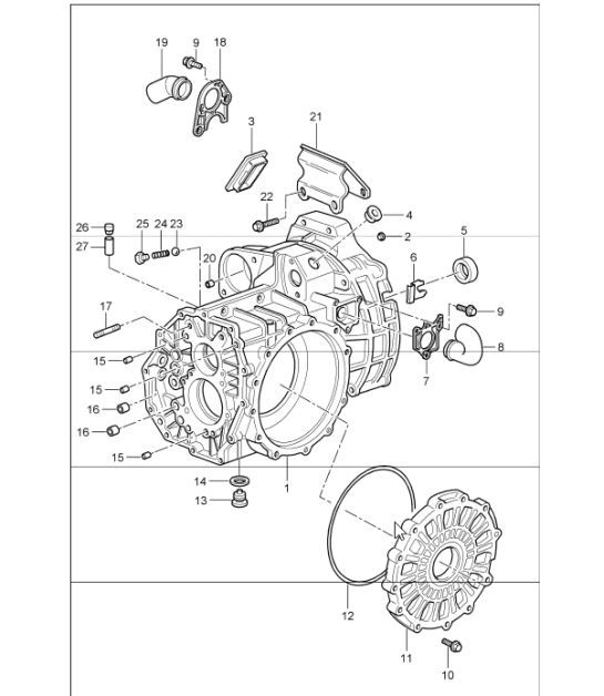Diagram 302-05 Porsche 924 (1977-1988) Transmission