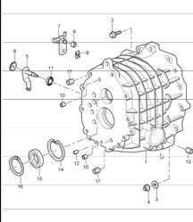 carter de transmission couvercle transmission 997 GT3 G97.90 JUSQU&#39;A 2009