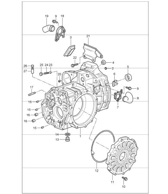 Diagram 302-07 Porsche Cayenne S 4.5L V8 2003>> Transmission