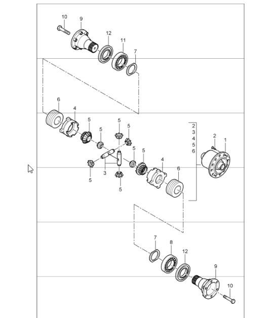 Diagram 305-06 Porsche 997 Carrera 2 3.6L 2005>> Transmission