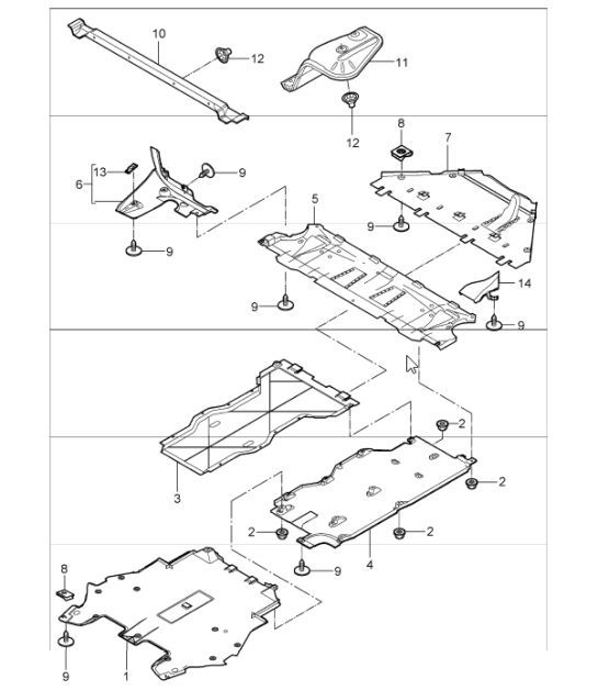 Diagram 801-70 Porsche Taycan (9J1) MK2 2024>> 