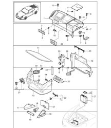 luggage compartment front 997 GT3 UPTO 2009 luggage compartment front 997 GT3 UPTO 2009