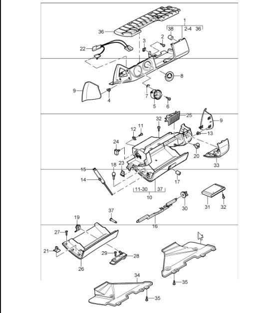 Diagram 809-03 Porsche 944S2 3.0L 16V 1989-91 