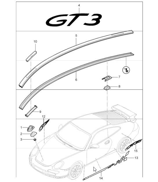 Diagram 810-02 Porsche Panamera 4S E-Hybrid Sport Turismo 2.9L V6 