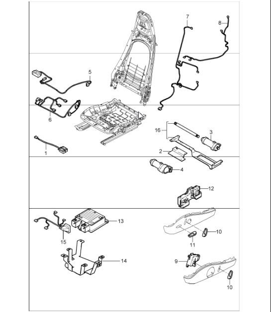 Diagram 817-60 Porsche 997 (911) MK1 2005-2008 Body
