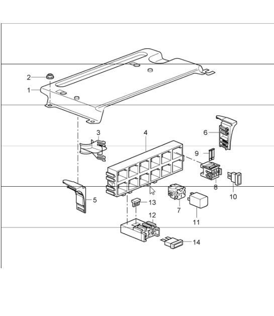 Diagram 902-01 Porsche 997 GT2 2007>> Electrical equipment