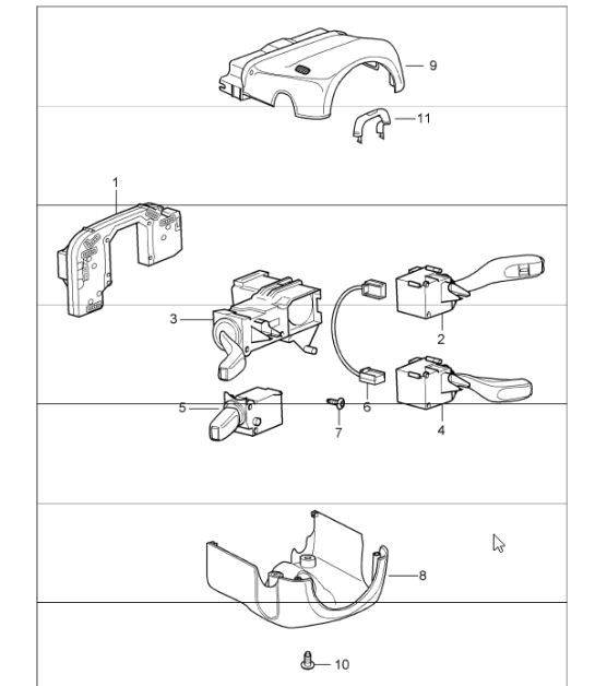 Diagram 903-10 Porsche Cayman 987C/981C（2005-2016 年） 电子设备