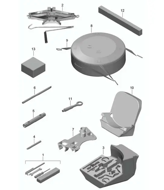 Diagram 001-000 Porsche Macan S Gasolina 2.9L V6 380 CV 