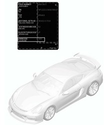 Applicator voor lakretouchering / Verf 981C Cayman GT4 2016