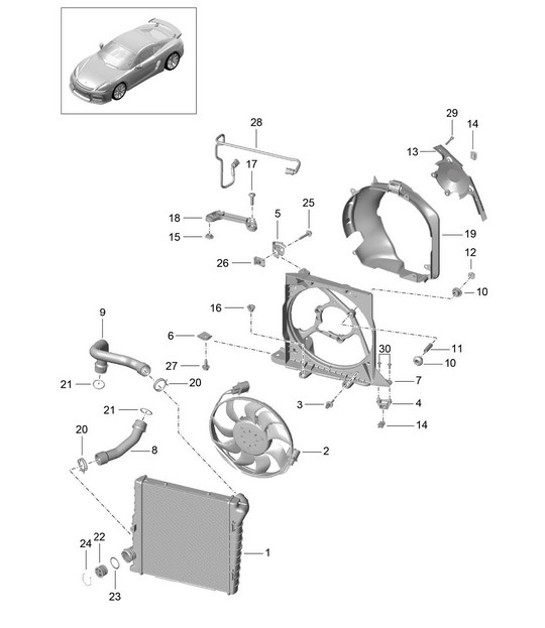 Diagram 105-015 Porsche 997 TURBO 2007>> Engine
