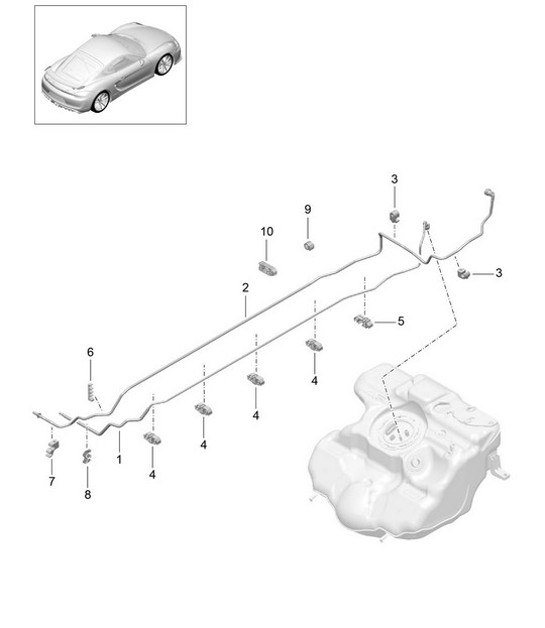 Diagram 201-005 Porsche Cayenne Coupe E-Hybrid V6 3.0L 340Hp 