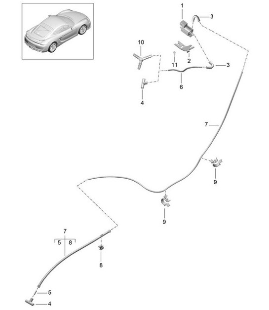 Diagram 202-015 Porsche Taycan Turbo GT Sport Sedan 