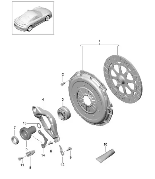 Diagram 301-000 Porsche 997 MKII GT2 RS 2011>> Transmisión