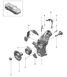 Support de roue / Moyeu de roue 981C Cayman GT4 2016