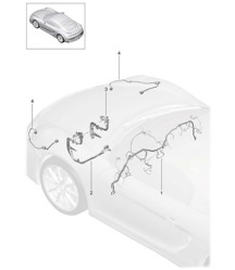 Wiring looms dashboard / Trim / Cover / Steering /  Front axle  981C Cayman GT4 2016