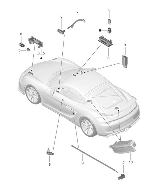 Diagram 903-004 Porsche 992 Speedster 4.0L 