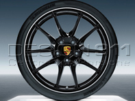 20' 991 C4 / C4S Carrera S Black Alloy Wheels & Tyres Original Porsche