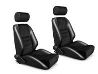 Sedili avvolgenti Nürburgring R, neri/velluto a coste, SET DI 2. Porsche 356 / 911 / 912 1950–89