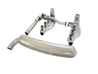 Exhaust Single Outlet 84mm & Heat Exchangers System Porsche 911 1974-83 - 91133091101S, 3606501101, 93011116905, 91122092502S