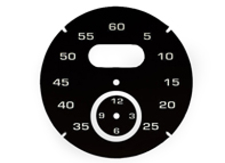 Cadran du chrono sport, Noir. Porsche 997 / 991 / Boxster / Cayman / Panamera - 97641997021 - F97 641 997 021, F97641997021 Cadran du chrono sport, Noir. Porsche 997 / 991 / Boxster / Cayman / Panamera - 97641997021 - F97 641 997 021, F97641997021