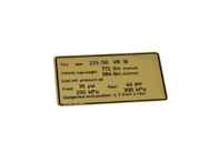 Pression des pneus indiquée sur l'autocollant. Porsche 928S, modèles américains - 92800650902 - PAKRU