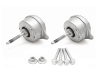 发动机支架套件，一套 2 件。适用于保时捷 997.1 Turbo Cabrio。 - 99737504907, 99737504905, 99737504903