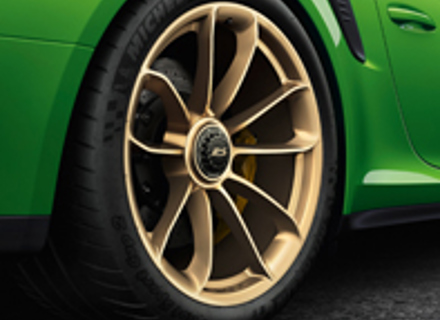 20'/21' 991.2 GT3 RS In Aurum (zijdeglans) lichtmetalen velgen Origineel Porsche - 99104460312 20'/21' 991.2 GT3 RS In Aurum (zijdeglans) lichtmetalen velgen Origineel Porsche - 99104460312