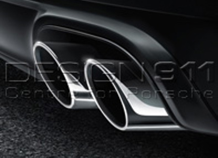 Exhaust Tail Pipes SPORTS in SILVER. Porsche 991.2 C2S / C4S / Targa 4S 2016>> - 99104420022