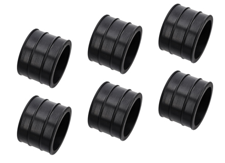 Rubber sleeves for air intake, SET OF 6. Porsche 911 SC 1978-83 - 92811015801, 92811015800
