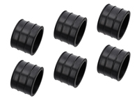 Rubber sleeves for air intake, SET OF 6. Porsche 911 SC 1978-83 - 92811015801, 92811015800