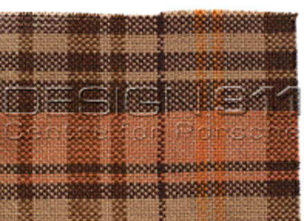 Porsche Classic Stoff KARO MADRAS BRAUN / BEIGE / ORANGE - P9111471 Porsche Classic Stoff KARO MADRAS BRAUN / BEIGE / ORANGE - P9111471