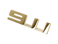 911 achterinsigne goud. Porsche 911 1965-68 - 90155930522, 90155930523