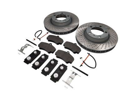 Pack Plaquettes de frein et Disques de frein AVANT Porsche 997 C2S OE - 99635140904, 99635140903, 99635141004, 99635141003, 99635194913, 99761275701, 99761267801, 99635108901, 99635195911