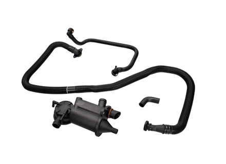 AOS Oil / air separator with breather pipe kit Porsche 996 3.6L - 996-107-023-55, 99610702355, 99610702353, 99610702354, 99610702356, 99610714555, 99610714755, 99951263000