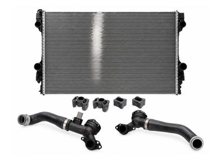 Radiator water with hoses. Porsche 970 Panamera 2010-16 - 97010613103, 97010613103, 97010613102, 8MK 376 755-671, 59172 - CR1163000P