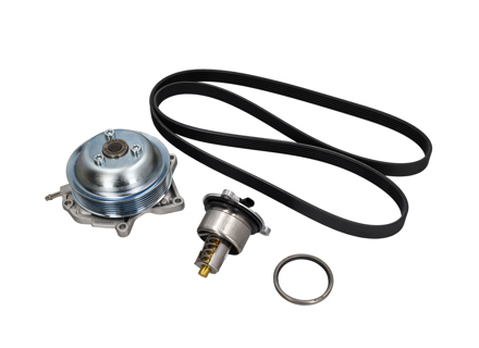 水泵、皮带和恒温器套件。适用于保时捷 718 Boxster 2.0升/718 Cayman 2.0升车型。 - 9A210605002, 9A210605001, 9A210605003, 9A110622603, 9A110622602, 9A712111000, 0PB121110A, 0PB121688, 9A2210222400/1