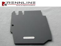 Pedana in alluminio Rennline. Lato passeggero. Porsche 356B/356C - F13