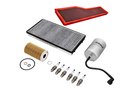 Engine Service Kit - Air/Fuel/Oil Filters, Spark Plugs & More - for Porsche 986 Boxster 2.5L 1997-1999 - 99610722560, 99610731351, 0PB115499A, 99611025301, 99611013103, 99611013104, 90012310630, 99657221901, 99657221902, 99657121903, 99757121900, 99757121901, 99757121902, 99917020190