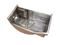 Boitier batterie complet. Porsche 356 B T6 / 356 C - 64450103007