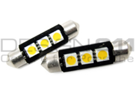 Ampoules d'éclairage de plaque d'immatriculation (PAIRE) 39 mm de long. Navette LED haute puissance - 90063110590