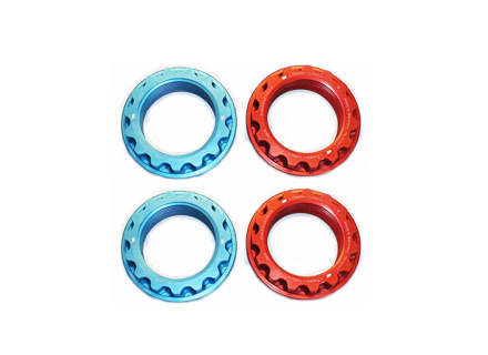 Centre locking wheel nut kit, Red and Blue. Porsche 918 Spyder - 91836167502, 91836167602