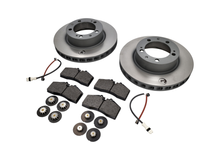 Voorremblokken en remschijfpakket Porsche 928 GTS OE - 92835194903, 99335194900, 92835104501, 92835104601, 92861236600, 92861236601, 96535109600, 96435109601