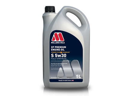 Millers Oils XF Premium S 5w30 Vollsynthetisches Motoröl – 5 l - 8627, 8627JE, 8627GG Millers Oils XF Premium S 5w30 Vollsynthetisches Motoröl – 5 l - 8627, 8627JE, 8627GG