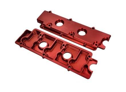 Tapa del motor del árbol de levas - Aleación superior en rojo Porsche 911 1968-89 / 965 - 90110511503, 90110511511