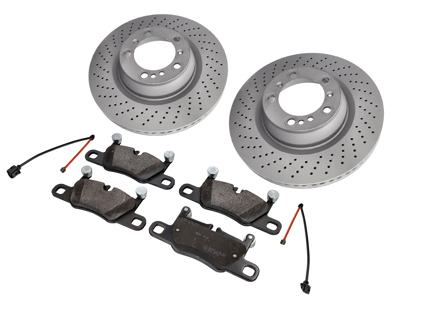 REAR Brake Pad And Brake Disc Package. Porsche 992.2 Carrera 2 3.0ltr - 992612601A, 992615602A
