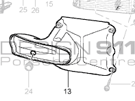 Luchtkanaal. Porsche Boxster 986 / 996 / 996 GT3 - 99657532100, 99657532200 Luchtkanaal. Porsche Boxster 986 / 996 / 996 GT3 - 99657532100, 99657532200