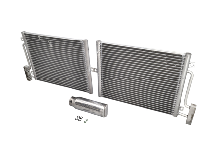 Kit de condenseur de radiateur de climatisation (Air Con). Porsche 986 / 996 - 99657311100, 99757391101, 94457314301
