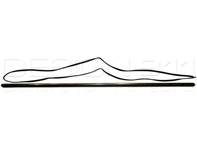 Moulding for rocker panel for Porsche 356 Speedster / 356B / 356C - 64455901107, PCG55901107 - 356139-01, 1686500206 Moulding for rocker panel for Porsche 356 Speedster / 356B / 356C - 64455901107, PCG55901107 - 356139-01, 1686500206