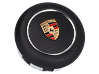 Unité airbag au volant, cuir noir. Porsche 982 Boxster Spyder / 981 Cayman GT4 / 991.2 Carrera / 991.2 Turbo / 991 GT3 - 9P1880201JA34, 9P1880201ANA34, 9P1880201RA34, 9P1880201ABA34, 9P1880201LA34 Unité airbag au volant, cuir noir. Porsche 982 Boxster Spyder / 981 Cayman GT4 / 991.2 Carrera / 991.2 Turbo / 991 GT3 - 9P1880201JA34, 9P1880201ANA34, 9P1880201RA34, 9P1880201ABA34, 9P1880201LA34