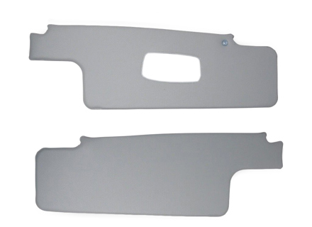 Sun visor set, grey. Porsche 911 1965-68 LHD (Left hand-drive) cars - 90173130121, 90173130221 - 901.731.301.21